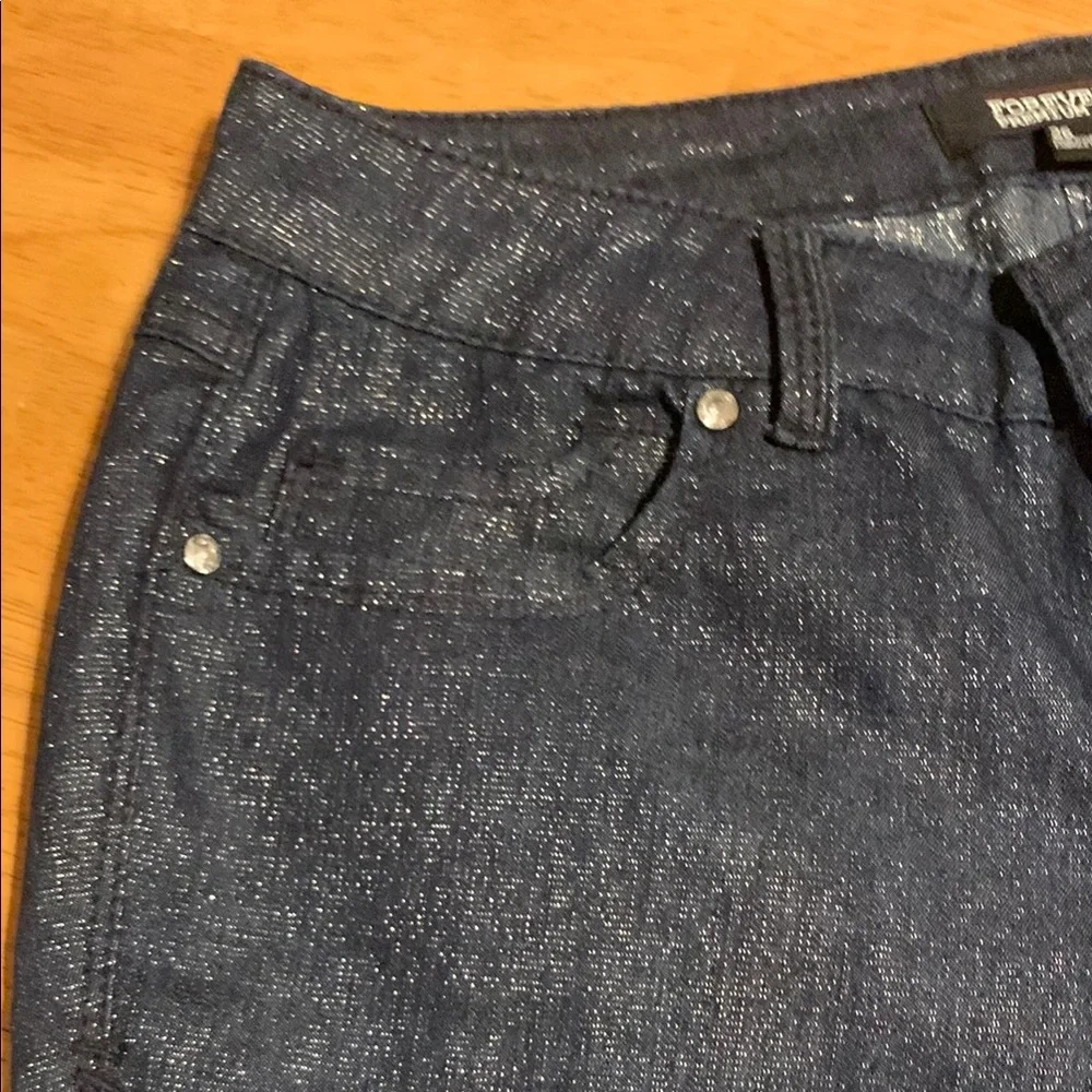 Forever 21 Blue Skinny Jeans Sleek Fit